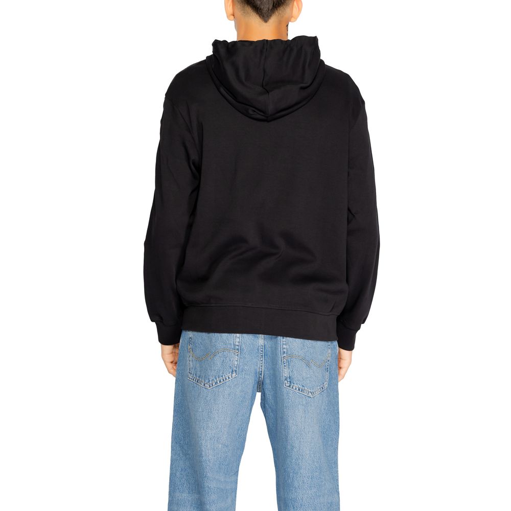 Sweat à capuche noir en coton Armani Exchange