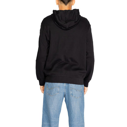 Armani Exchange zwarte katoenen hoodie