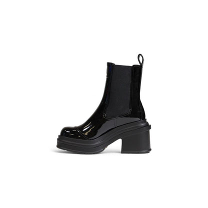Armani Exchange zwarte polyester enkellengte broek