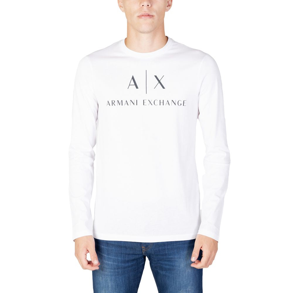 Manches longues en coton blanc Armani Exchange