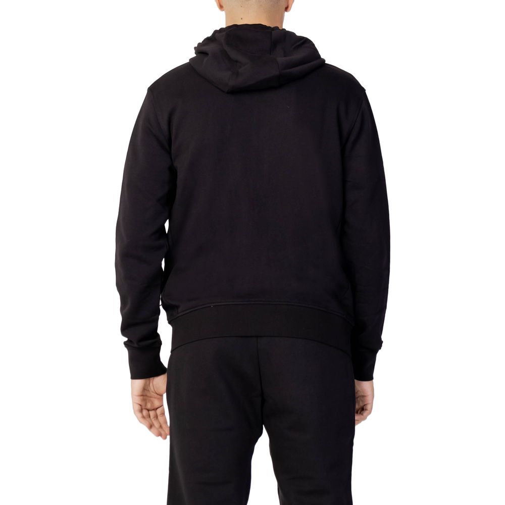 Armani Exchange zwarte katoenen hoodie