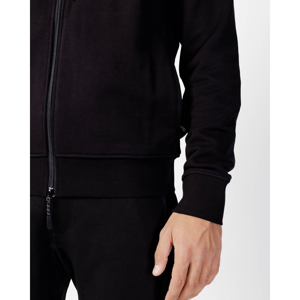 Armani Exchange zwarte katoenen hoodie