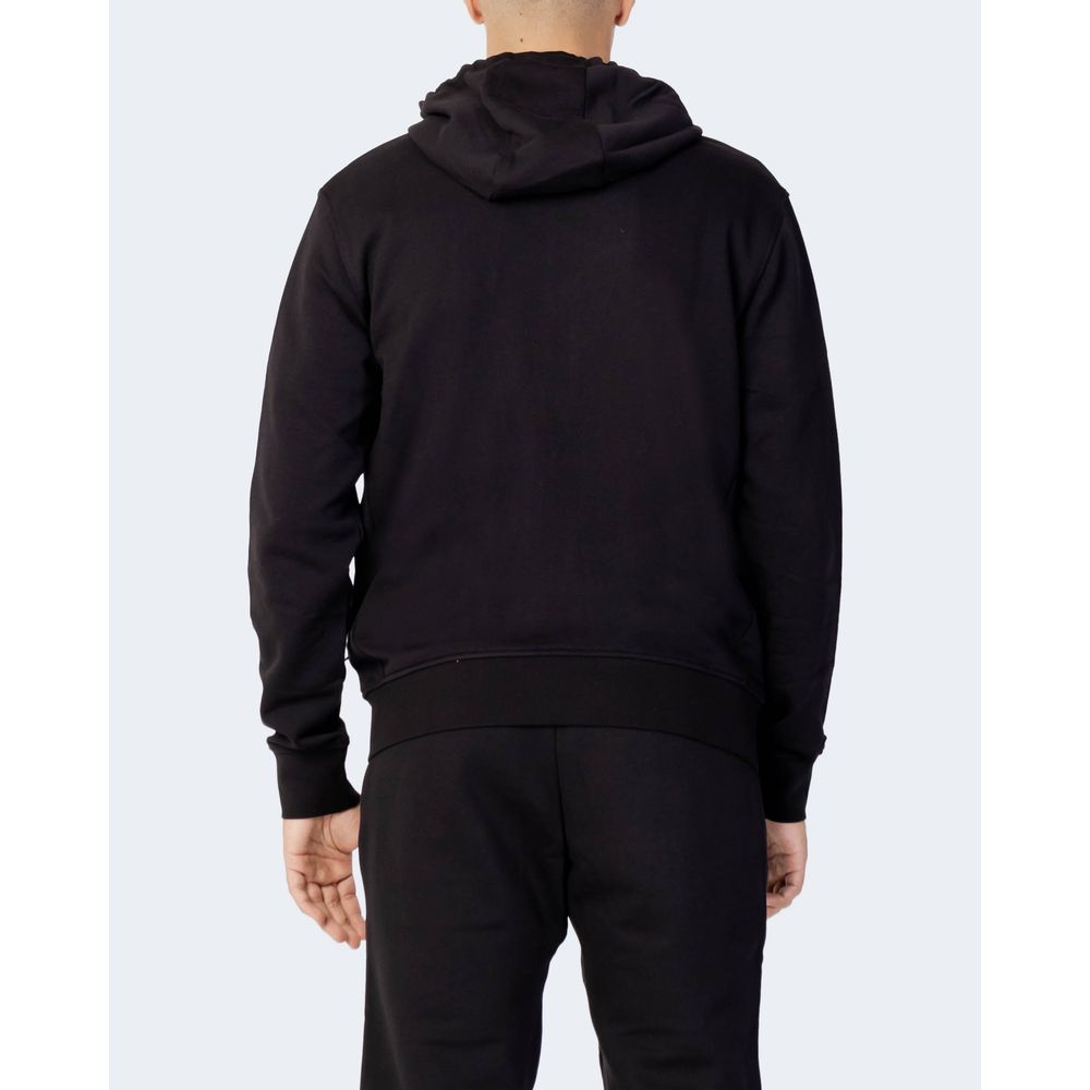 Armani Exchange zwarte katoenen hoodie