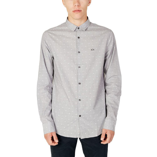Armani Exchange zwart katoenen overhemd