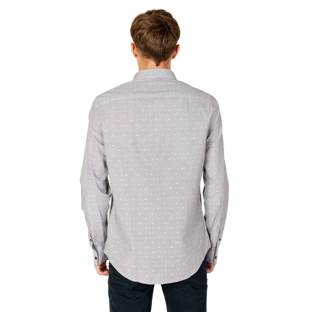 Armani Exchange zwart katoenen overhemd