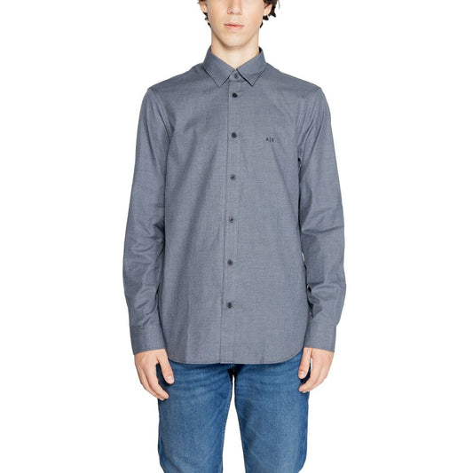 Chemise en coton bleu Armani Exchange