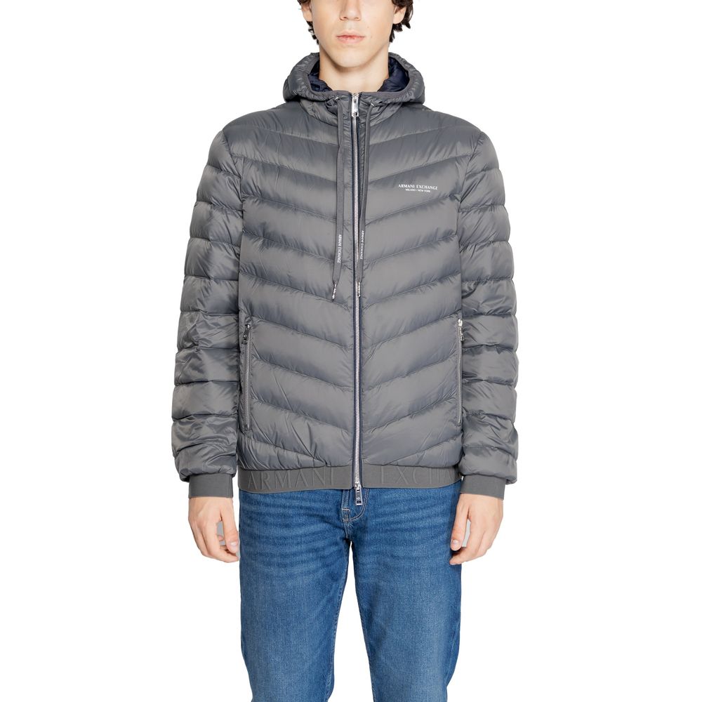 Armani Exchange grijze polyester jassen en overjassen