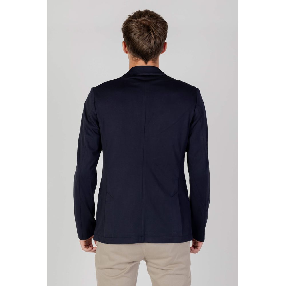 Blazer en viscose bleu Armani Exchange