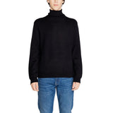 Col roulé noir en coton Armani Exchange