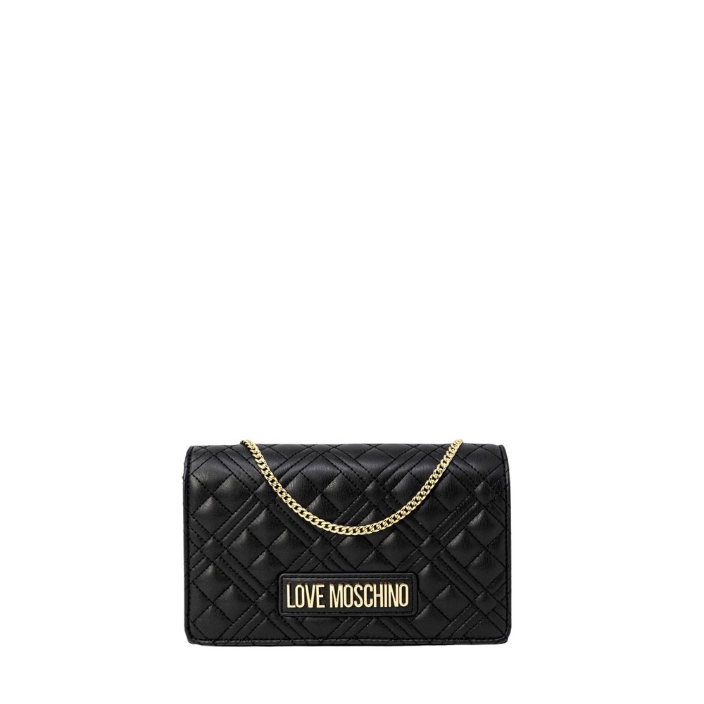 Love Moschino Sac à main noir en polyuréthane matelassé