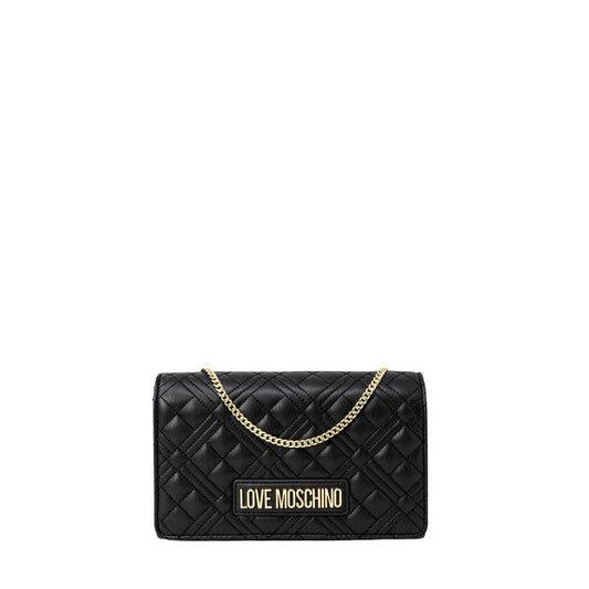 Love Moschino Black Quilted Polyurethane Handbag