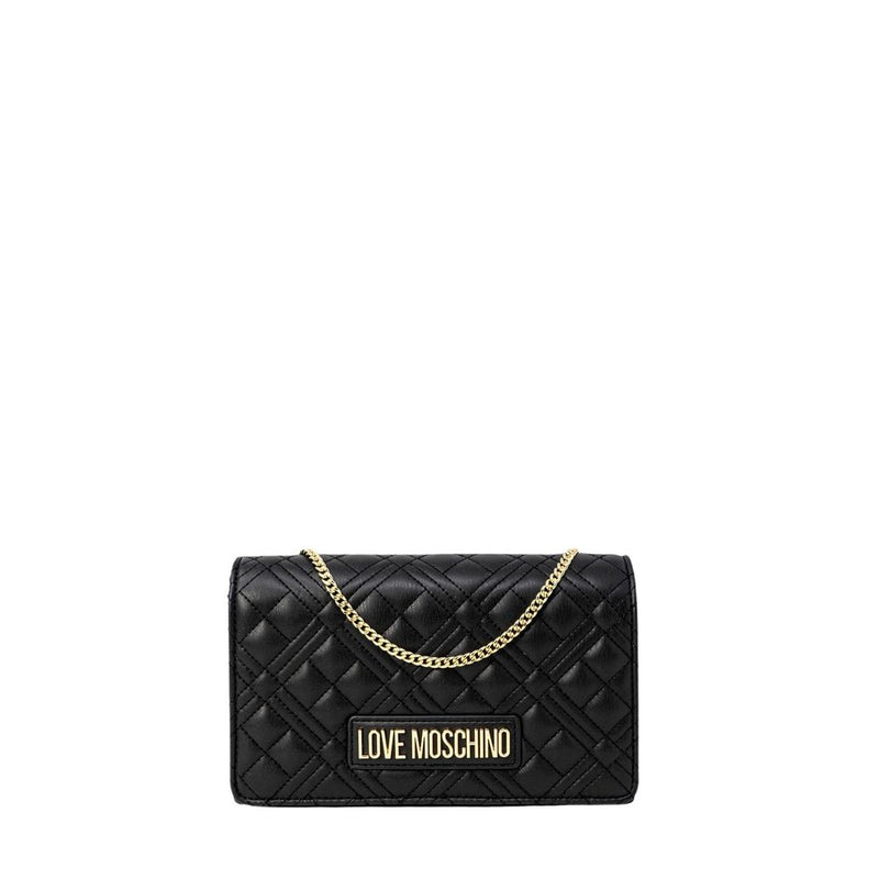 Love Moschino Sac à main noir en polyuréthane matelassé