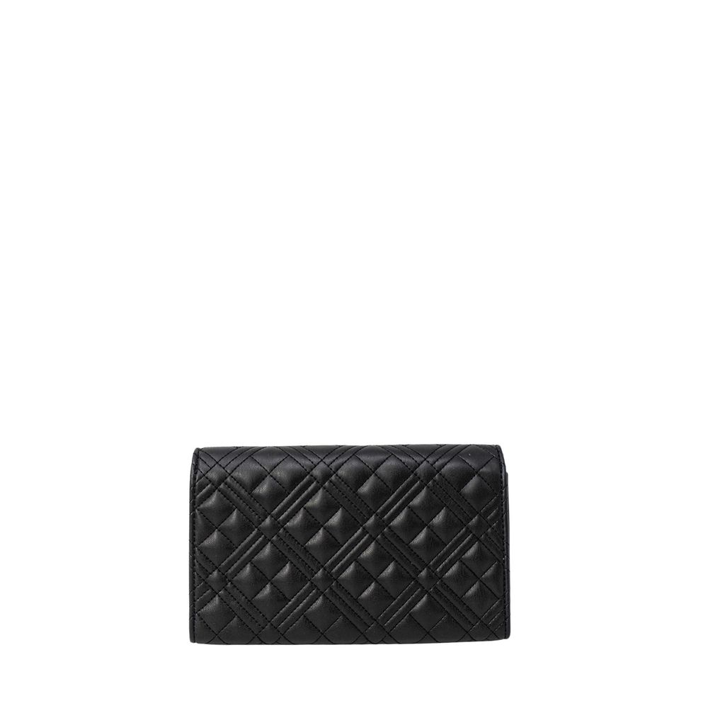 Love Moschino Sac à main noir en polyuréthane matelassé