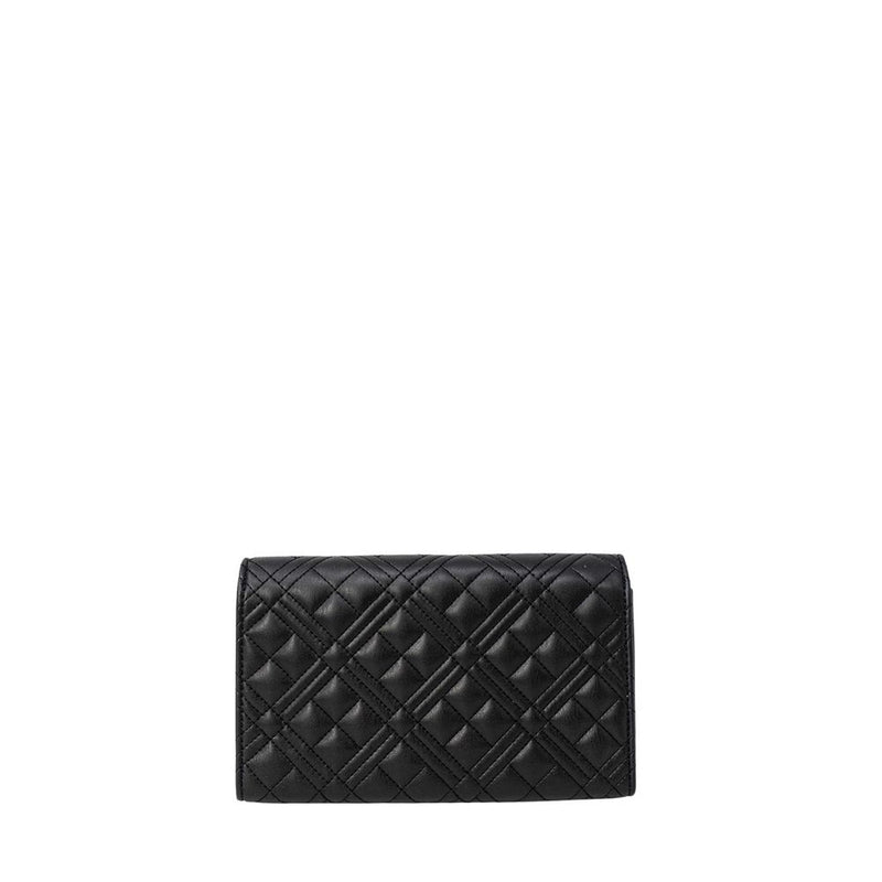 Love Moschino Sac à main noir en polyuréthane matelassé