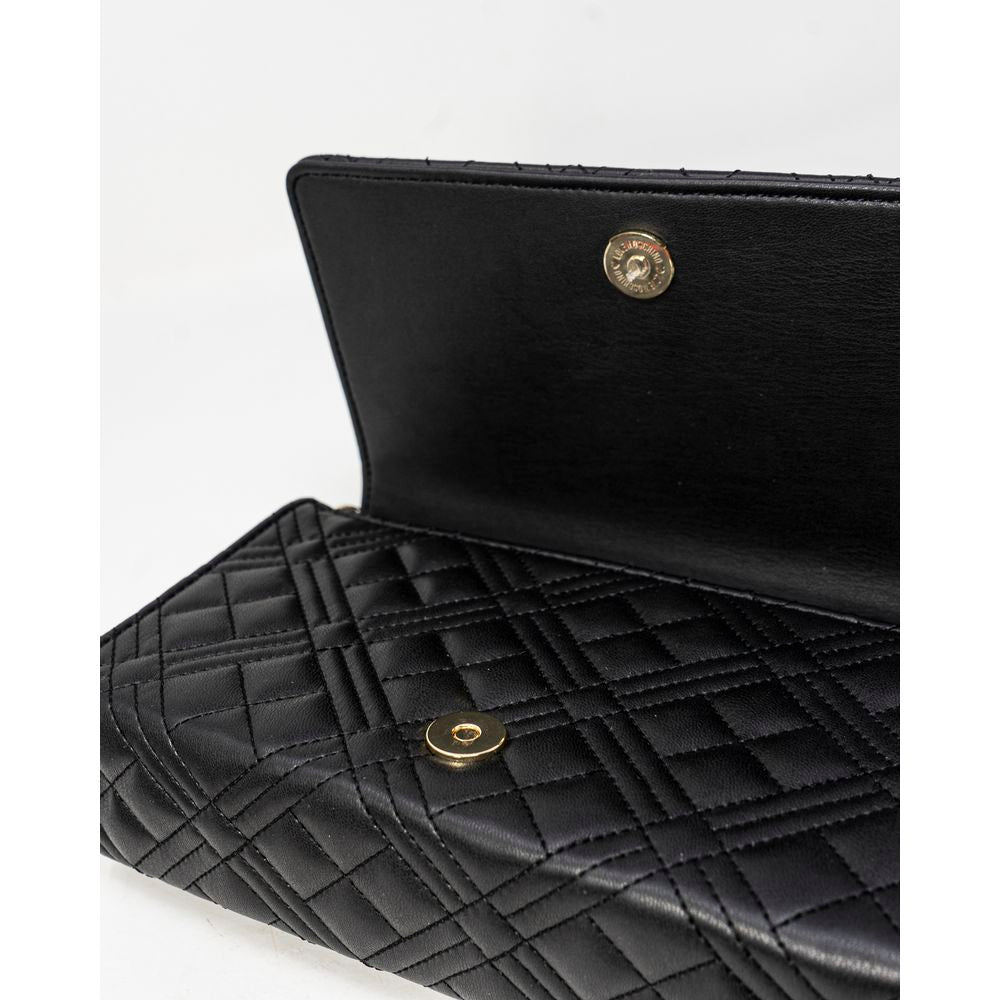 Love Moschino Sac à main noir en polyuréthane matelassé