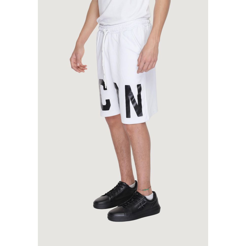 Short Bermuda en coton blanc Icon