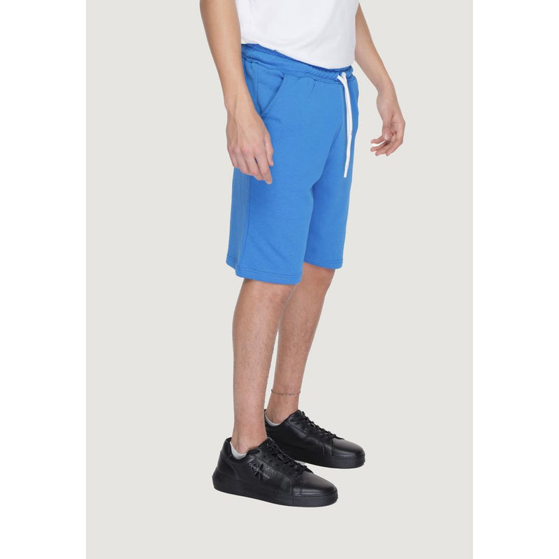 Short Bermuda en coton bleu Icon