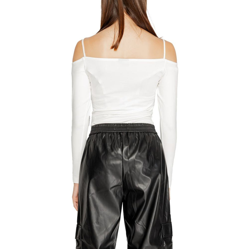 Icon ID9110BY White Cotton Bodysuit for Women