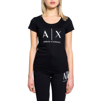 Armani Exchange zwart katoenen T-shirt