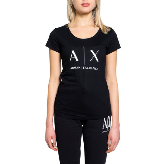Armani Exchange zwart katoenen T-shirt