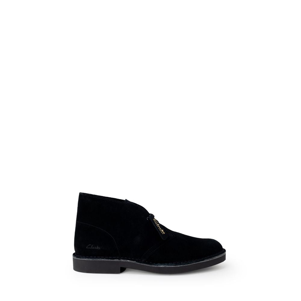 Clarks Black Leather Boot - Classic Desert Style