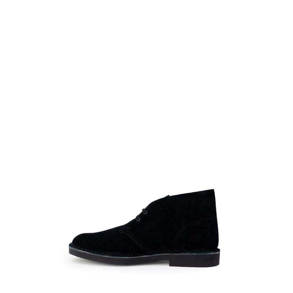 Clarks Black Leather Boot - Classic Desert Style