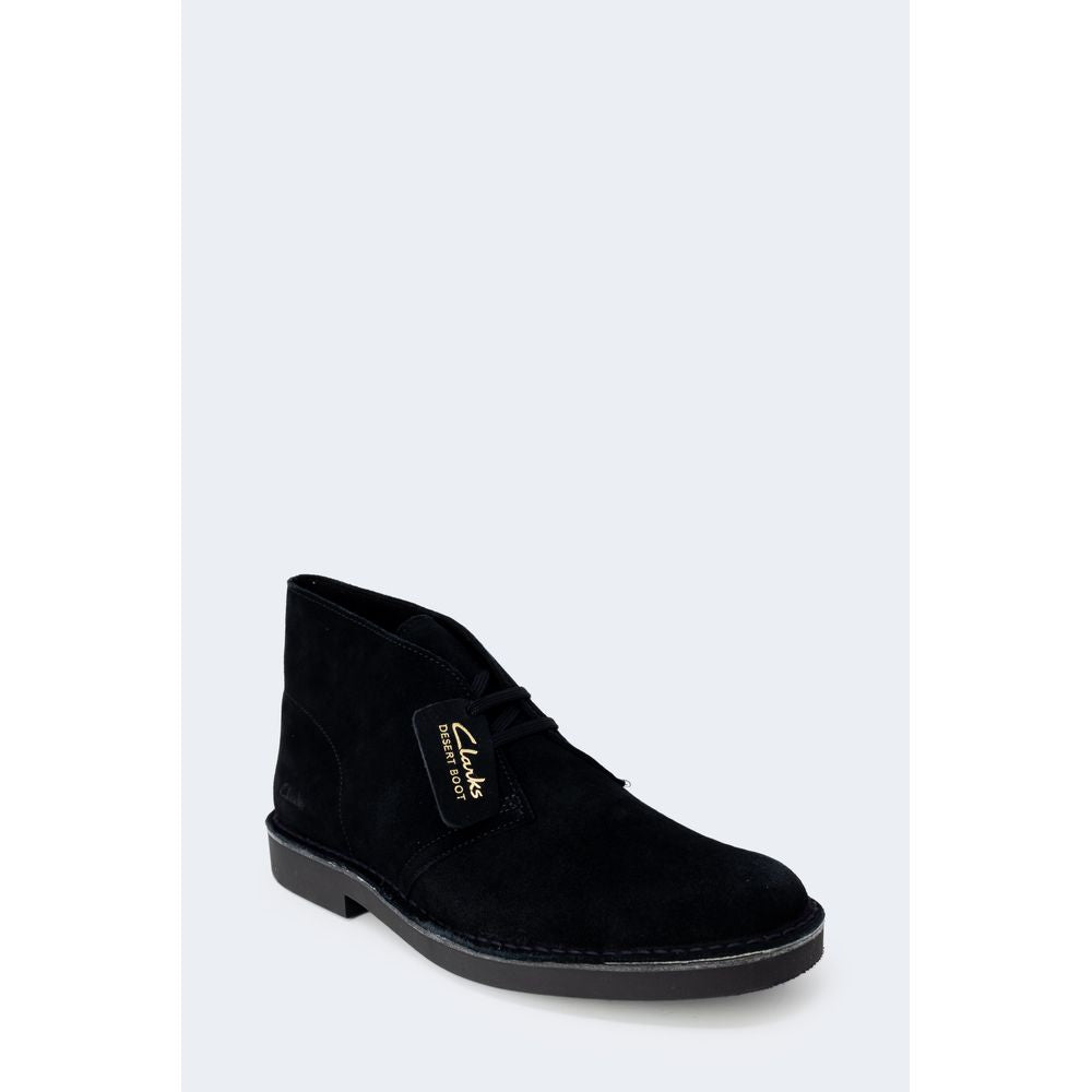 Clarks Black Leather Boot - Classic Desert Style