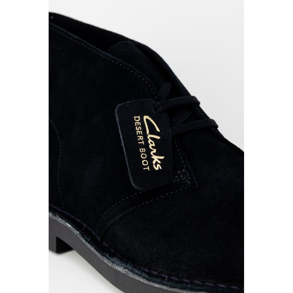 Clarks Black Leather Boot - Classic Desert Style
