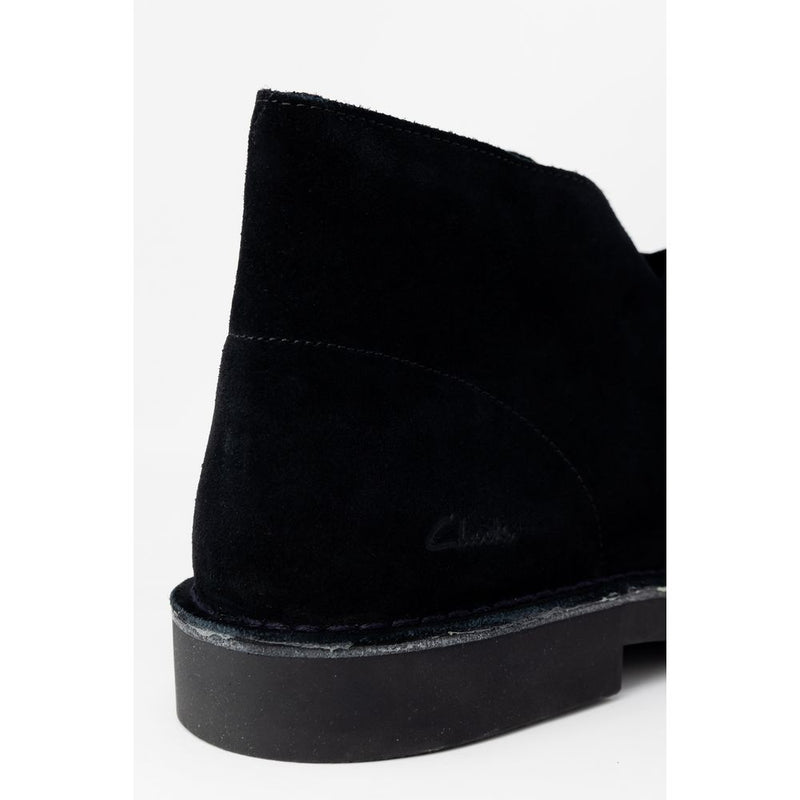 Clarks Black Leather Boot - Classic Desert Style