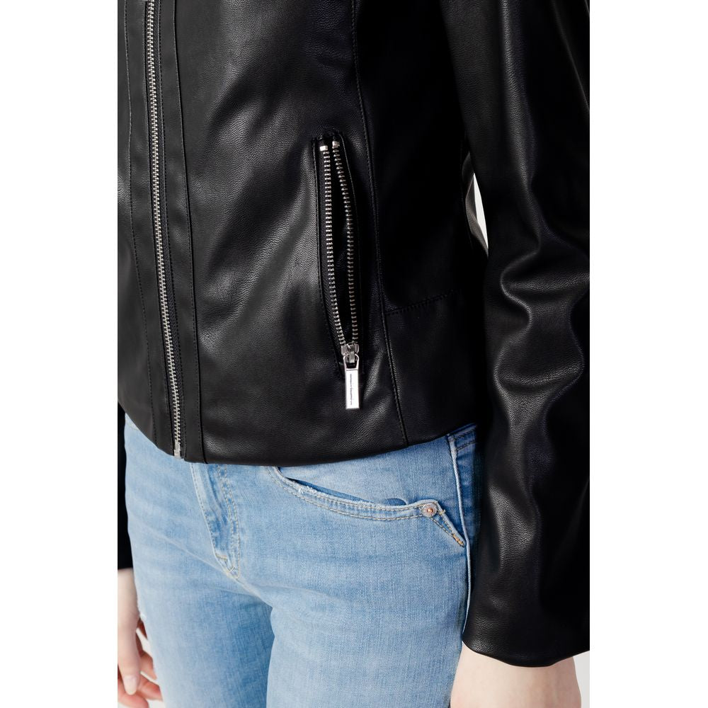 Armani Exchange zwarte polyester jassen en overjassen