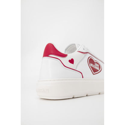 Baskets rouges en polyéthylène Love Moschino