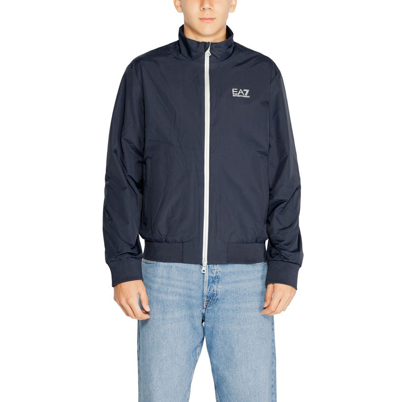 EA7 Emporio Armani Vestes et manteaux en polyamide bleu