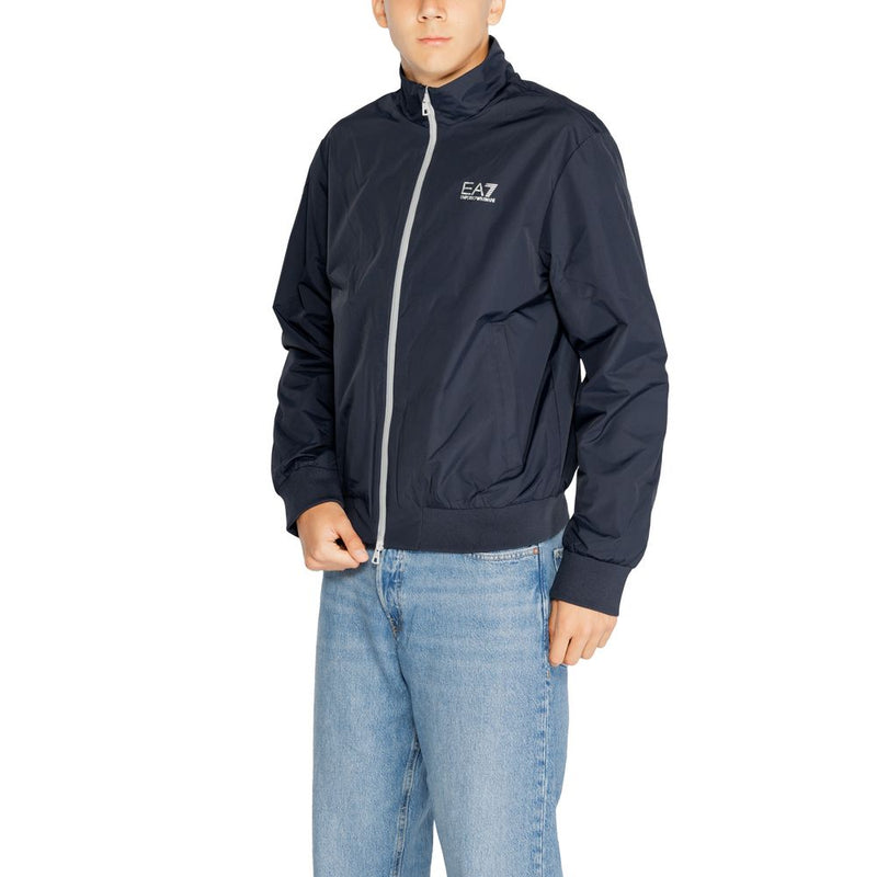 EA7 Emporio Armani Vestes et manteaux en polyamide bleu