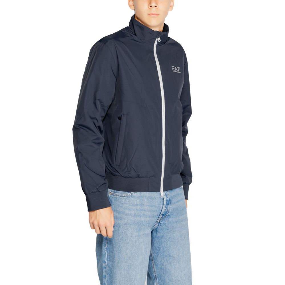 EA7 Emporio Armani Vestes et manteaux en polyamide bleu