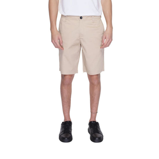 Armani Exchange Beige Bermuda van katoen