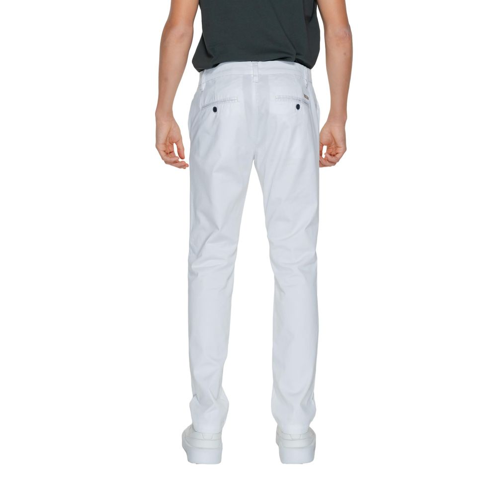 Pantalon blanc en coton Armani Exchange