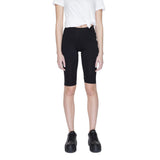 Icon Black Cotton Bermuda Shorts for Women - Stylish Comfort