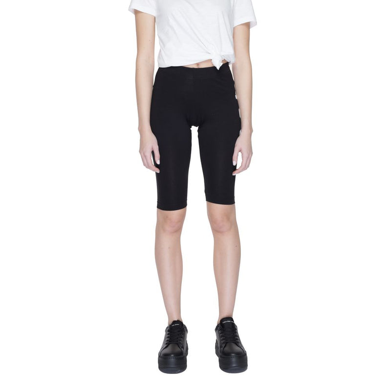 Icon Black Cotton Bermuda Shorts for Women - Stylish Comfort