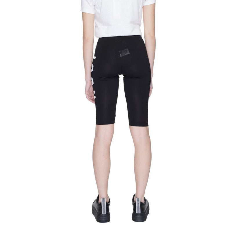 Icon Black Cotton Bermuda Shorts for Women - Stylish Comfort