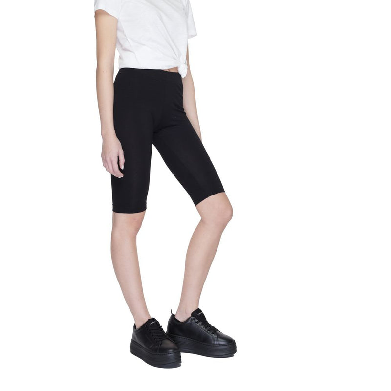 Icon Black Cotton Bermuda Shorts for Women - Stylish Comfort