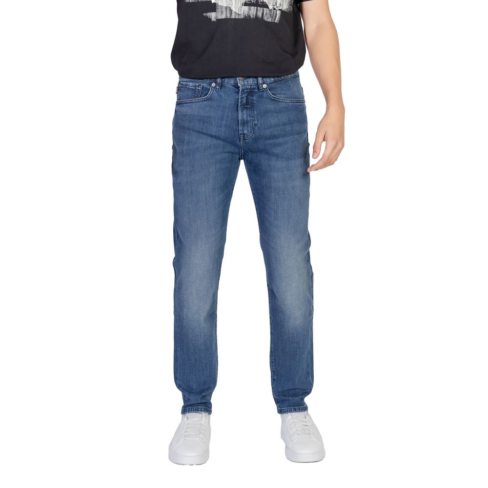Jean en coton bleu à coupe décontractée de Hugo Boss