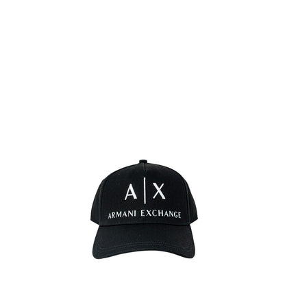 Armani Exchange Zwarte Katoenen Petten Baseballpet