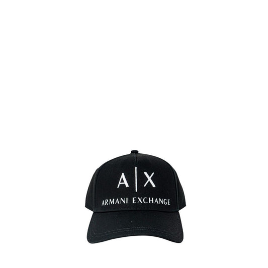 Armani Exchange Zwarte Katoenen Petten Baseballpet