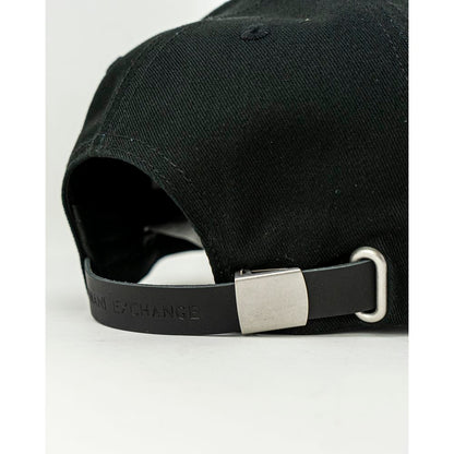 Armani Exchange Zwarte Katoenen Petten Baseballpet
