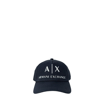 Armani Exchange Blauwe Katoenen Petten Honkbalpet
