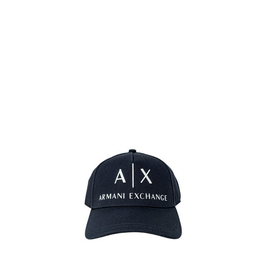 Armani Exchange Blauwe Katoenen Petten Honkbalpet