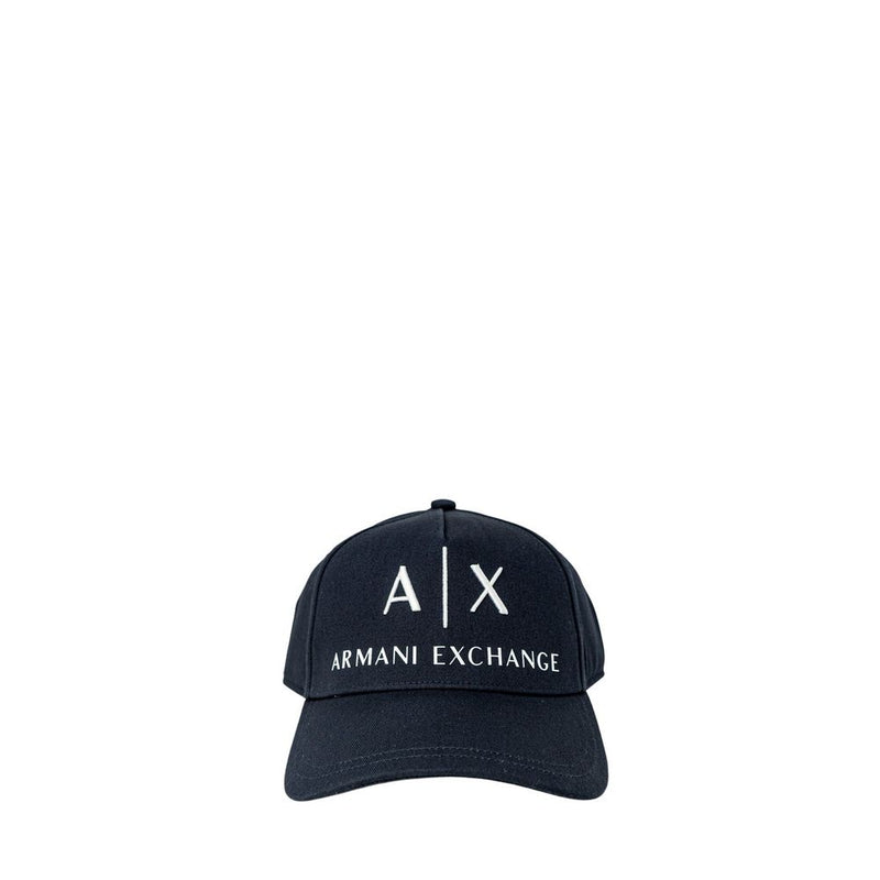 Casquette de baseball en coton bleu Armani Exchange