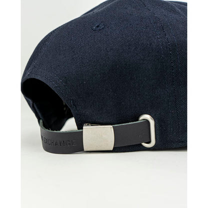 Armani Exchange Blauwe Katoenen Petten Honkbalpet