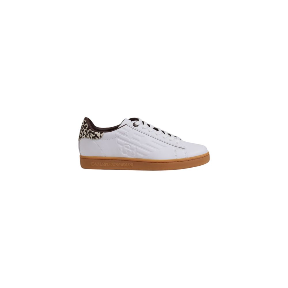 EA7 Emporio Armani Beige Leather Sneaker for Women