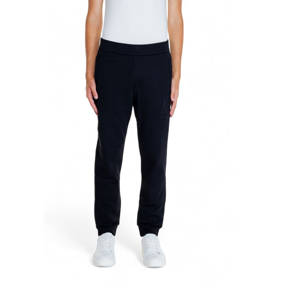 Zwarte katoenen joggingbroek van Armani Exchange, geschikt voor sport.